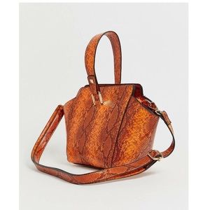 Misguided orange mini bag